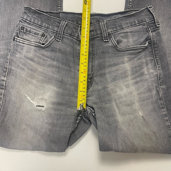 Levi 514 Straight Leg Medium Gray/Black Wash Jeans. size W30 L 32 - Picture 10 of 15
